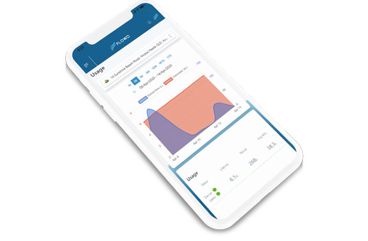 Flowd smart water solutions iphone app image